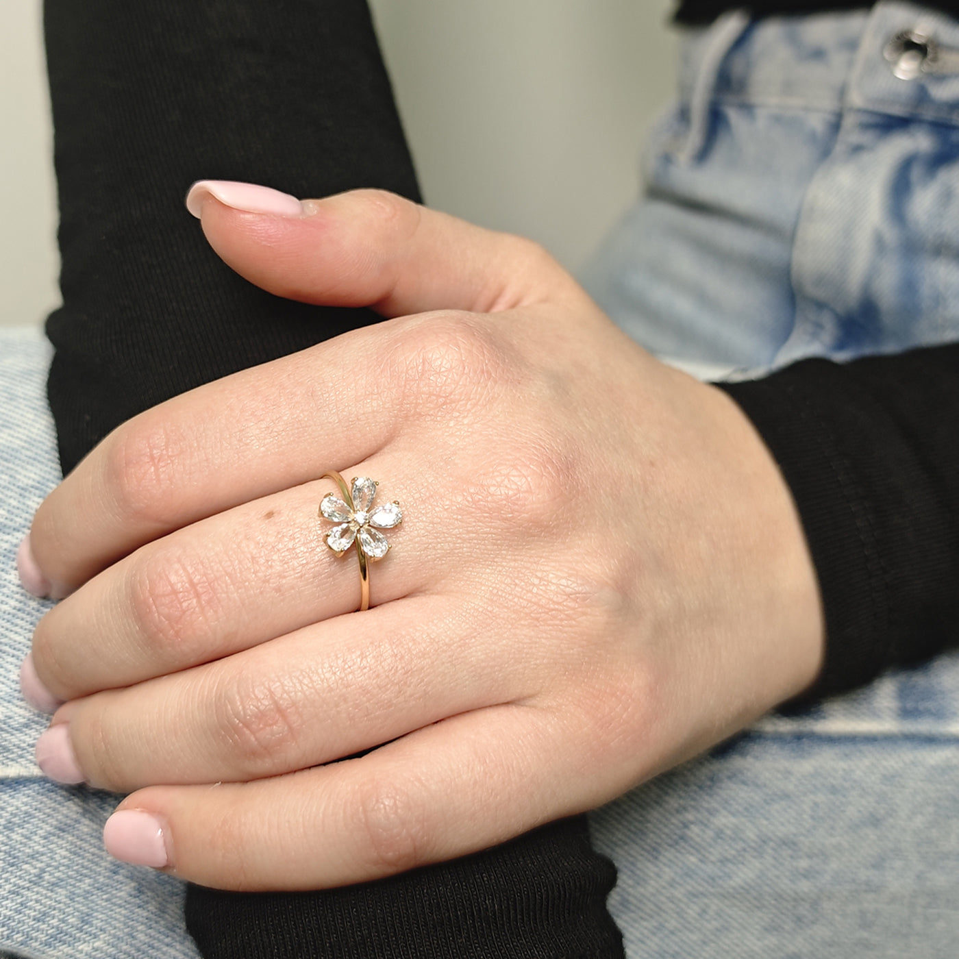 Anello Crystal Flower