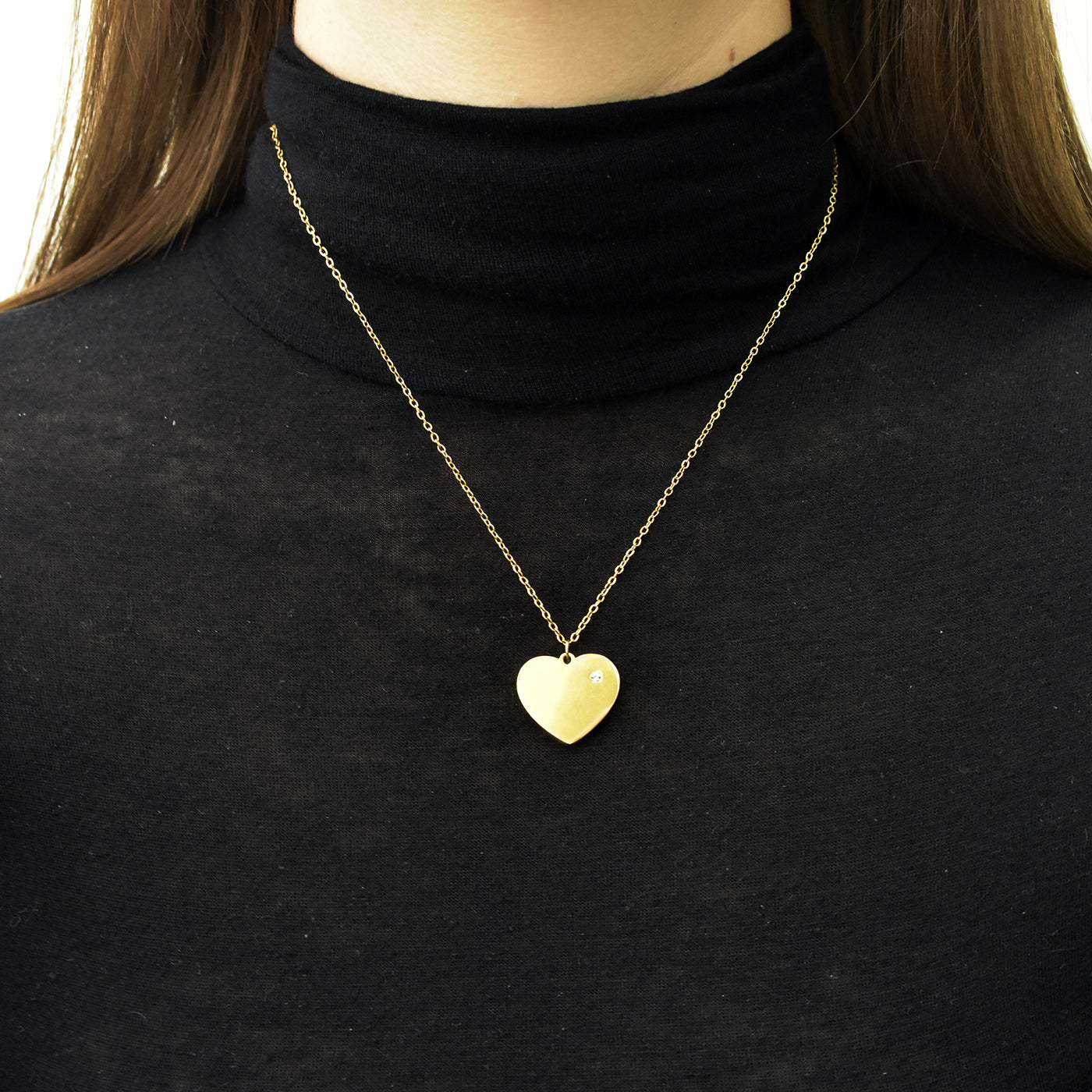 Collana Shiny Flat Heart