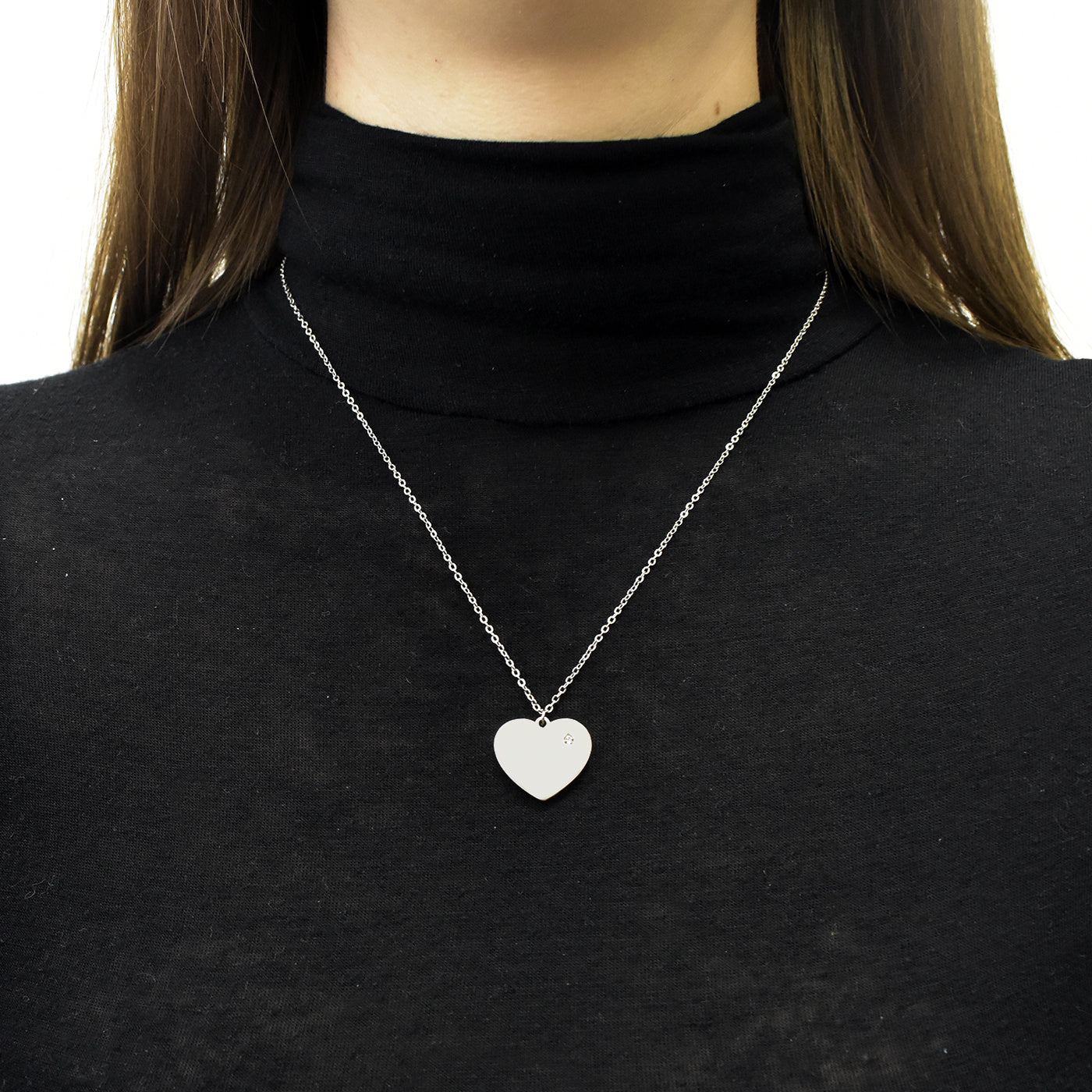 Collana Shiny Flat Heart