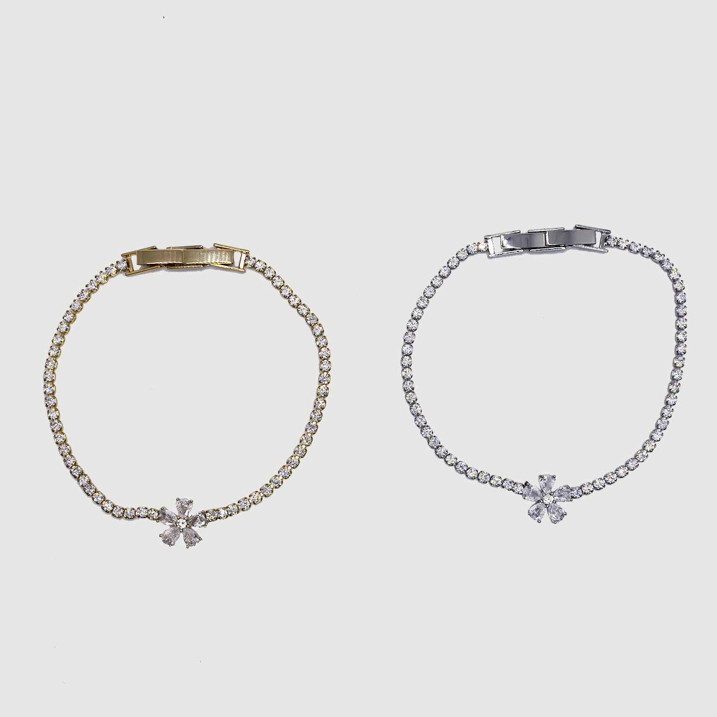 Bracciale Tennis Crystal Flower