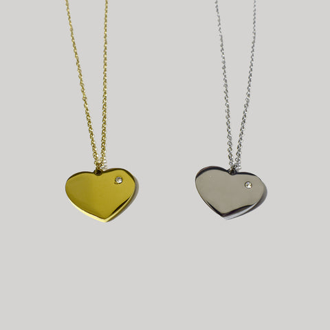 Collana Shiny Flat Heart