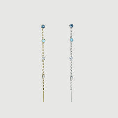 Orecchini Infinity Blue Waterfall