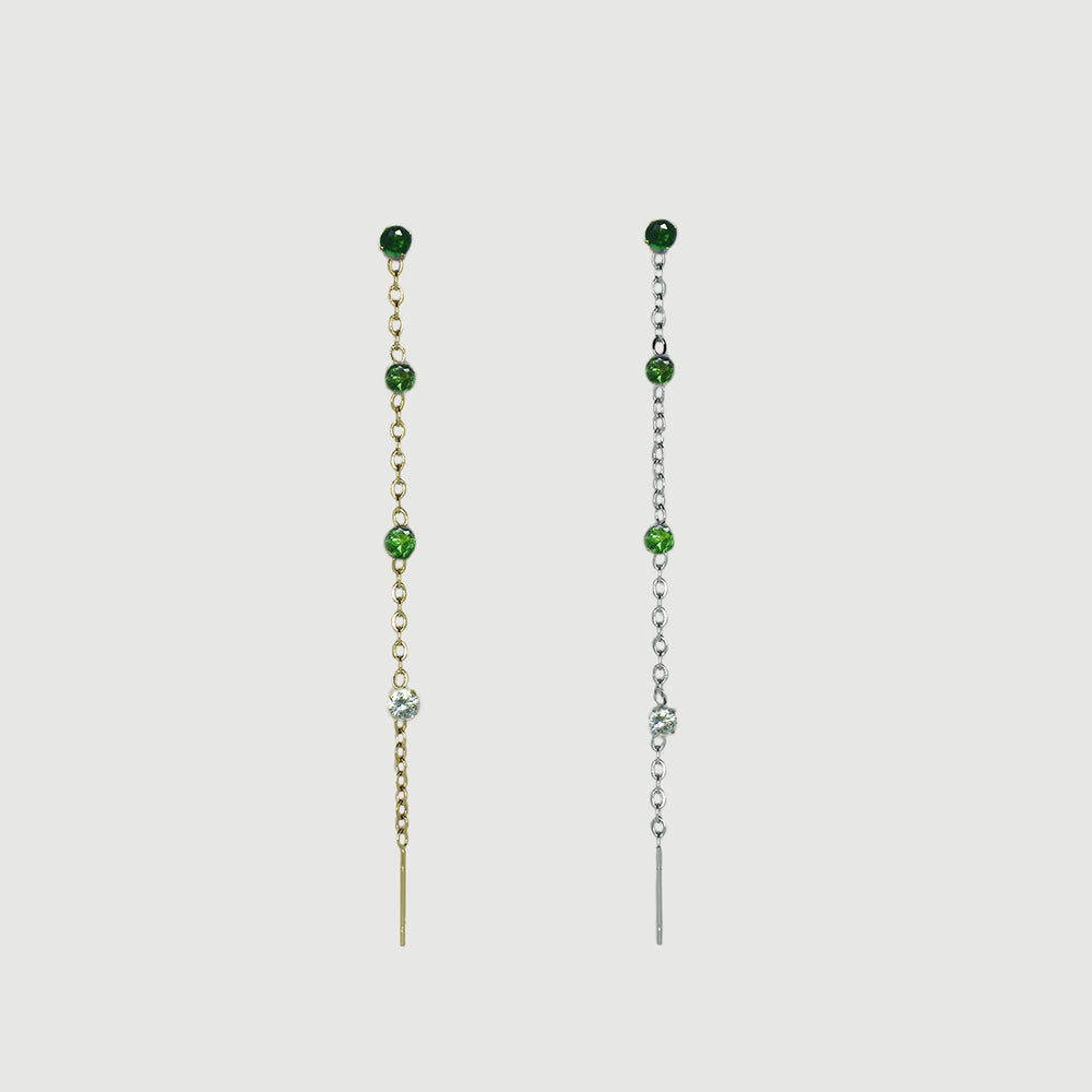 Orecchini Infinity Green Waterfall